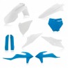 FULL KIT PLASTIC KTM SX/SFX 19-20 - WHITE/BLUE