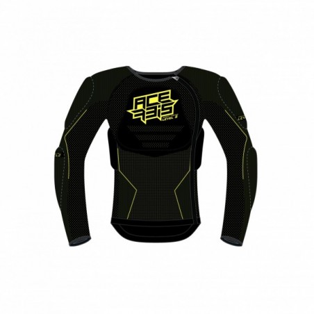 Corps Protecteur X-Fit Future Niveau 2 Noir/Jaune Acerbis Rembourrage